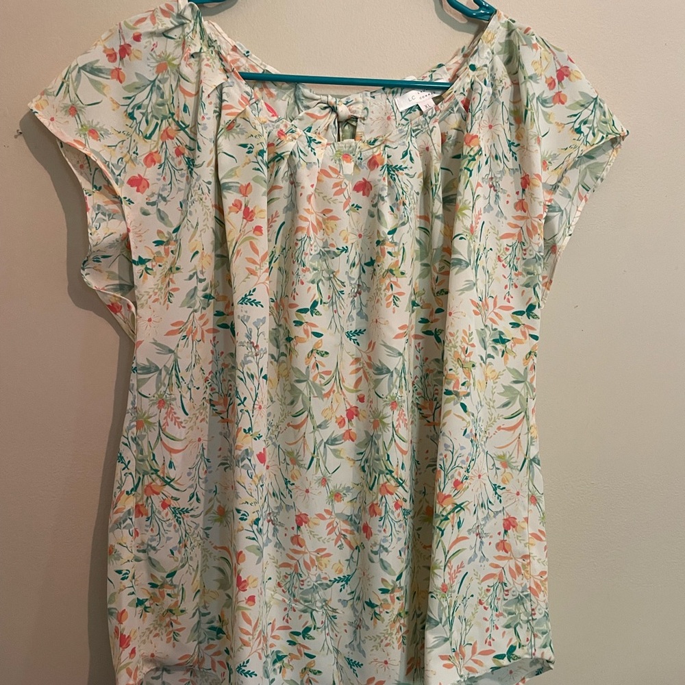 Floral scoop neck blouse NW/OT